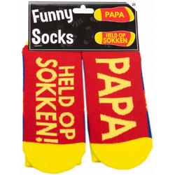 Vaderdag -Sokken - Funny socks - Papa - Held op sokken - Cadeauverpakking
