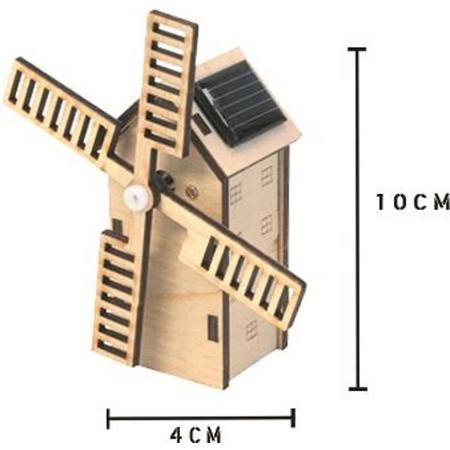 Solexpert Bouwpakket - hollandse molen met zonnepaneel - mini