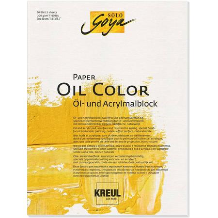 SOLO GOYA Paper Oil Color 30 x 40 cm - 10 sheets 300 g/m2