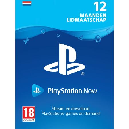 PlayStation™Now: 12 Maanden Abonnement - NL