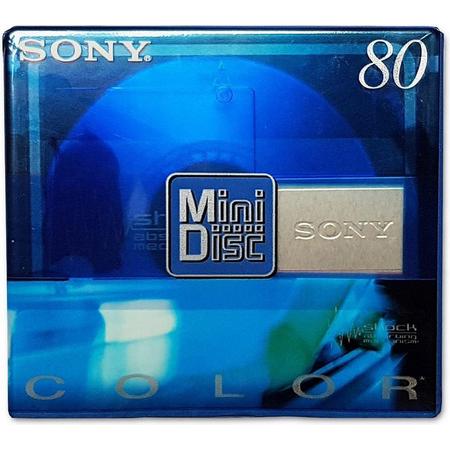 Sony 80 Min Recordable MD Minidisc Color Collection Shock ( Blue )