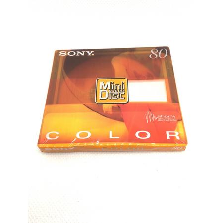 Sony 80 Min Recordable MD Minidisc Color Collection Shock ( Orange )