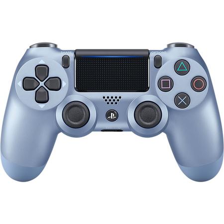 Sony DualShock 4 Gamepad PlayStation 4 Analoog/digitaal Bluetooth Blauw, Titanium