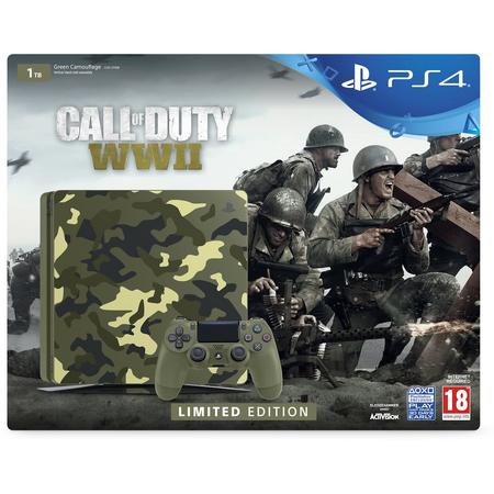 Sony PlayStation 4 Slim Call of Duty WWII Console - Limited Edition - 1TB - PS4 Camo
