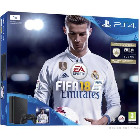 Sony PlayStation 4 Slim FIFA 18 Console - 1TB - PS4 Zwart