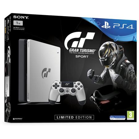 Sony PlayStation 4 Slim Gran Turismo Sport Console - Limited Edition Console - 1TB - PS4 Zilver/Zwart