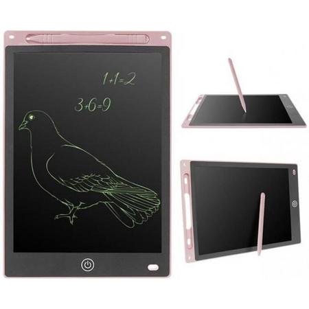 Elektronische LCD Tekentablet - 10 inch Schrijftablet voor Kinderen - Roze - Inclusief batterij (verwisselbaar)