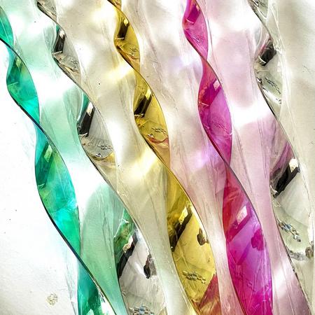 Bling bling  Twister - wind spinner - 70cm lang, diverse kleuren - per 10 stuks.
