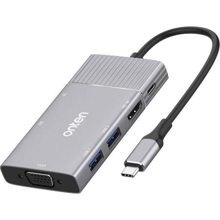 Sounix TYPE C USB-C Hub Adapter-Compatible met Apple Macbook Pro / Air / iMac / Mac Mini / Google Chromebook / Windows Surface / HP / ASUS / Lenovo-Type-C Kabel naar 4K UHD HDMI/VGA Converter - Thunderbolt 3 - USB 3.0
