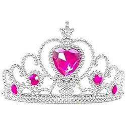 Anna kroon roze steen / tiara bij Anna of Elsa  Prinsessen jurk
