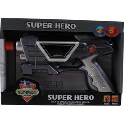 Space Superior Pistool Super Hero Junior Zwart/zilver