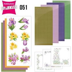 Sparkles Set 51 - Jeanines Art - Spring Flowers Stickers en DODO SPDO051