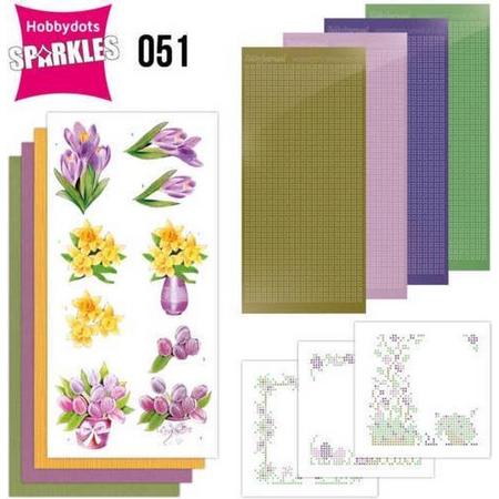 Sparkles Set 51 - Jeanines Art - Spring Flowers Stickers en DODO SPDO051