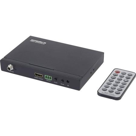 SpeaKa Professional SP-HDS-QMV100 4 poorten HDMI Quad Multi-Viewer Met afstandsbediening 1080 x 720 pix