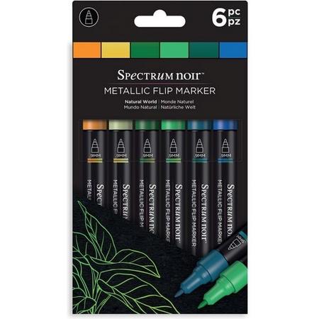 Spectrum Noir - Metallic Flip Marker sets (6st)-Natural World