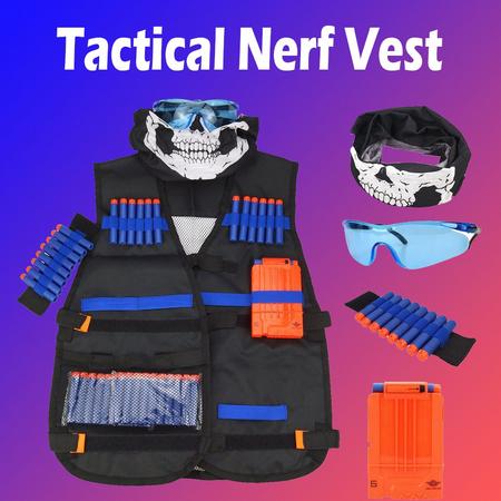 Nerf vest - Nerf N-strike elite -Onesize - Met refill magazijn & 20 darts