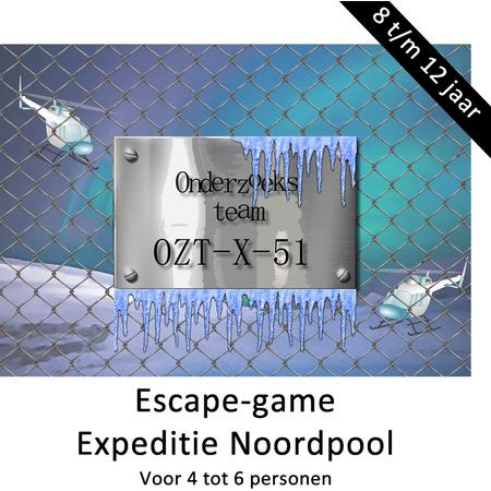 Escape Room voor kinderen - Expeditie Noordpool - kinderfeestje - 4 tot 6 kinderen - breinbreker - 8 t/m 12 jaar