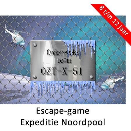 Escape Room voor kinderen - Expeditie Noordpool - kinderfeestje - breinbreker - 8 t/m 12 jaar - compleet draaiboek - print zelf uit!