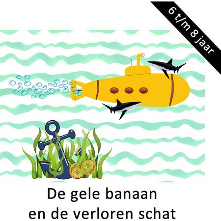 Speurtocht - De gele banaan en de verloren schat - actiespel - 6 t/m 8 jaar - kinderfeestje - speurtochtpakket - speurpakket