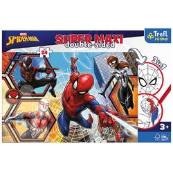 Spiderman Puzzel - Goes Into Actie - Kleurplaat