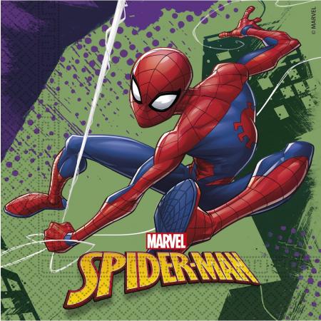 20 Spiderman™ servetten - Feestdecoratievoorwerp