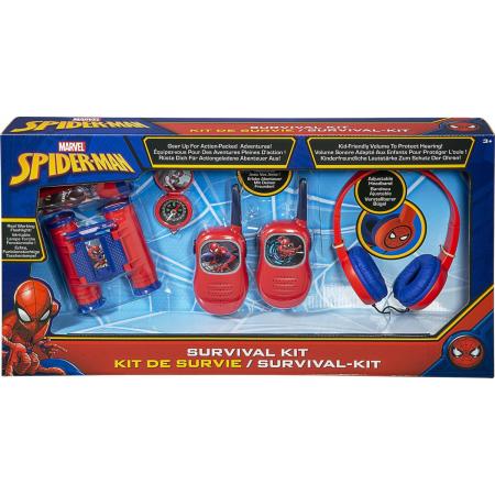 Spiderman Overlevings set - SM-V302 - Zaklamp - Kompas - Verrekijker - Walkie Talkies - Koptelefoon