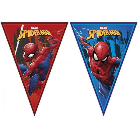 Spiderman™ vlaggenslinger - Feestdecoratievoorwerp