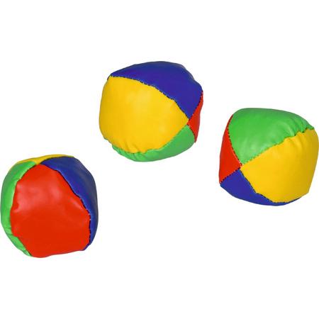 Set van 3 jongleerballen in basiskleuren
