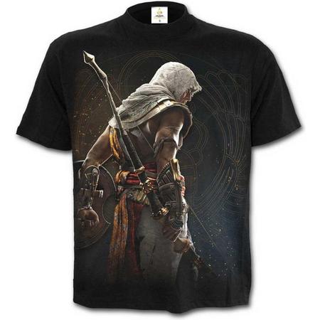 Assassins Creed Origins - Bayeka unisex T-shirt zwart - Games merchandise - S - Spiral