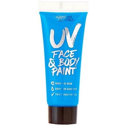 Splashes & Spills 10ml UV Face & Body Paint - Blue