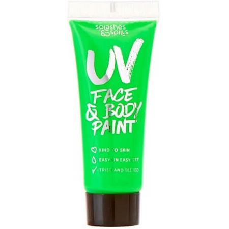 Splashes & Spills 10ml UV Face & Body Paint - Green