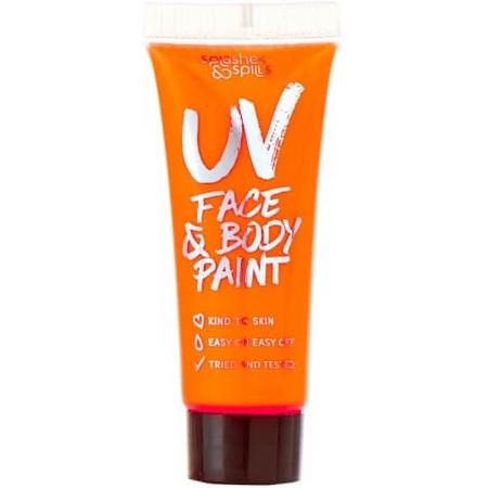 Splashes & Spills 10ml UV Face & Body Paint - Orange