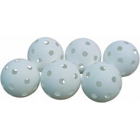 Gatenballen wit 7 cm, 6 stuks