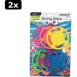 2x SportX Diving Discs 6 Stuks