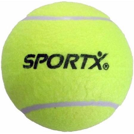 3x Grote tennisbal 13 cm-Sport tennisbal SportX 13 cm buitenspeelgoed