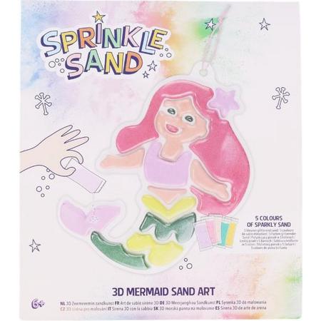 Knutselen voor kinderen - Sprinkle sand - Zandkunst maken - Zeemeermin /  mermaid