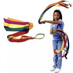 Dans linten - Gymnastiek linten - Ritmische Gymnastiek -  Cheerleading - Regenboog lint - Speelgoed ritme linten - Kinderen - Visuele en tactiele stimulatie - Sport