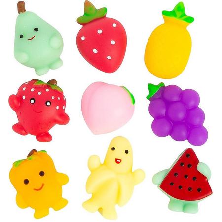 mochi squishy - 5x stuks/ Dier-Fruit mix / squeeze - Fidget Toy - Pop It - Simple Dimple - Soft animal - knijp poppetje - Mochies