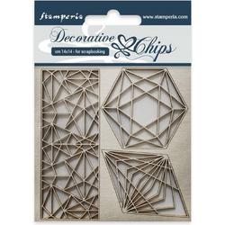 Stamperia Decorative Chips Geometry (SCB28)