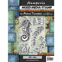 Stamperia Mixed Media Stamp Seahorse (WTKAT11)