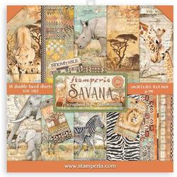 Stamperia Savana 8x8 Inch Paper Pack (SBBS57)