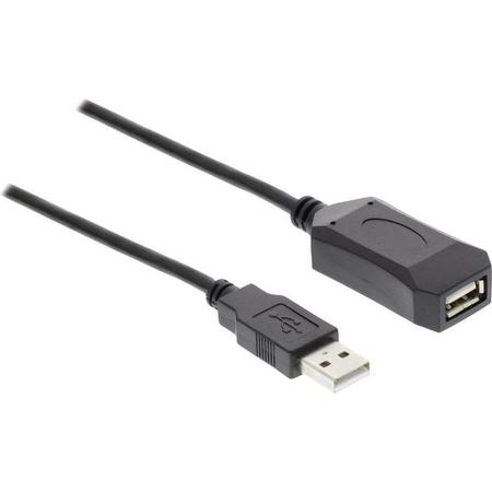 Standard Actieve USB naar USB verlengkabel - USB2.0 - tot 0,5A - 5 meter