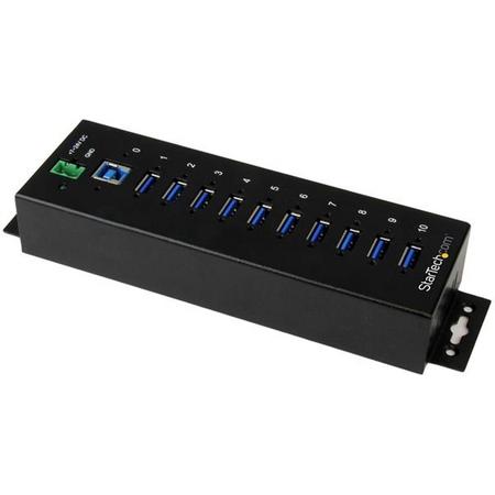 10 Port Industrial USB 3.0 Hub - Metal