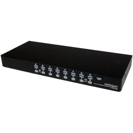StarTech.com 16-poort 1U-Rack USB KVM-switch met OSD en Bekabeling