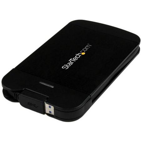 StarTech.com 2,5 inch USB 3.0 aluminium SATA III harde-schijfbehuizing met UASP en ingebouwde kabel