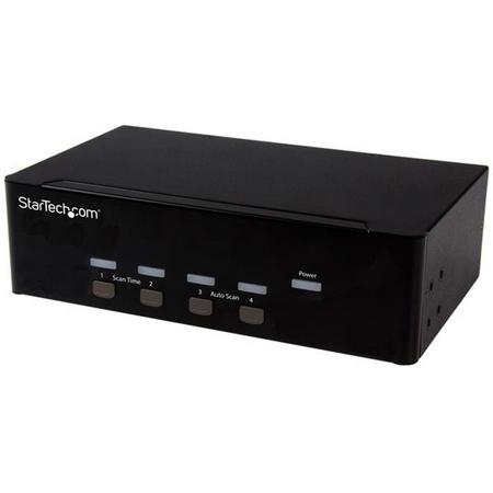 StarTech.com 4 poorts KVM switch met dubbele VGA 2 poorts USB 2.0 hub