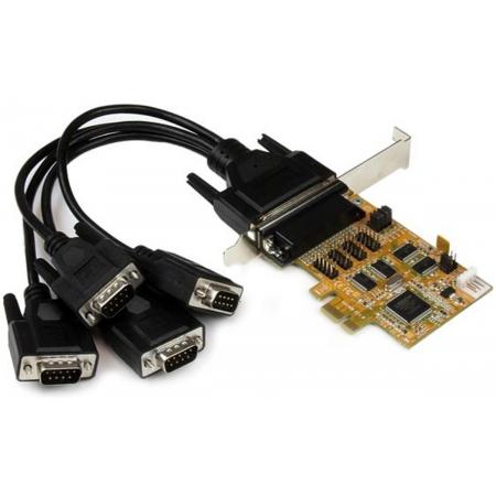StarTech.com 4-poorts PCI Express (PCIe) RS232 seriële kaart met voedingsuitgang en ESD-beveiliging