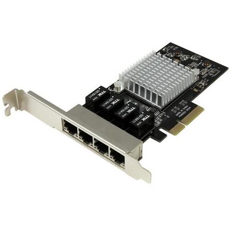 StarTech.com 4 poorts gigabit ethernet netwerkkaart PCI Express Intel 1350 NIC