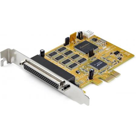 StarTech.com 8-Port PCI Express RS232 Serial Adapter Card - PCIe RS232 Seriële Kaart - 16C1050 UART Expansion Serieel - Multiport Serial DB9 Uitbreidingskaart - 15kV ESD - Windows & Linux