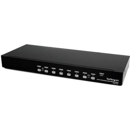 StarTech.com 8-poort 1U-Rack DVI USB KVM-switch